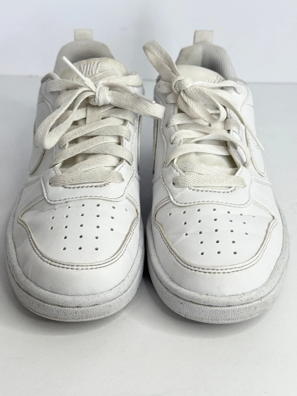 Nike Court Borough Low Recraft GS White Sneakers Youth 4Y Casual Shoes